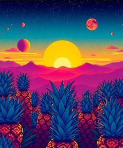 Above Pineapples Paint Numbers