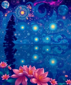 Reflected Bloom Paint Numbers