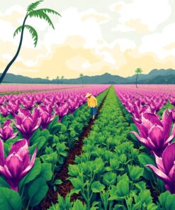 Tropical Taro Paint Numbers