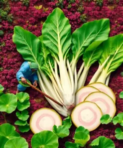 Plowing Lush Tropical Taro paint by numbers