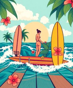 Retro Surf Paint Numbers