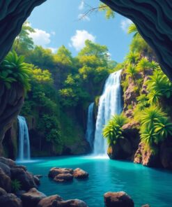 Cave Falls Paint Numbers