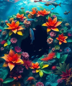 Plunging Tropical Ocean Depths Paint By Numbers