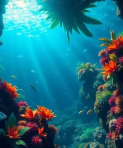 Plunging Tropical Ocean Depths paint by numbers