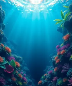 Plunging Tropical Ocean Depths paint by numbers