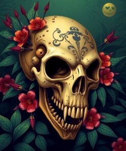 Jungle Skull Paint Numbers