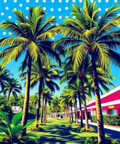 Under Palms Paint Numbers