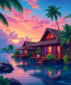 Bungalow Dawn Paint Numbers