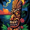 Tiki Carving Paint Numbers