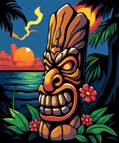 Tiki Carving Paint Numbers