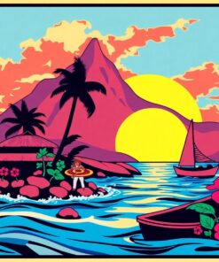 Retro Poster Paint Numbers