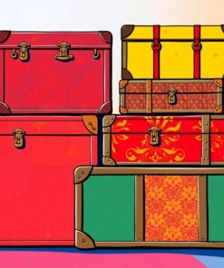 Pop Art Americana Trunks Paint By Numbers