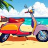 Beach Scooter Paint Numbers