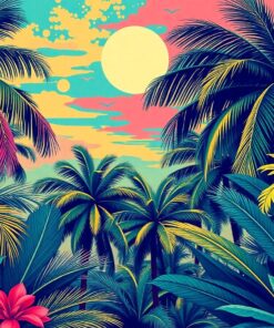 Pop Art Cinema Palms Paint By Numbers