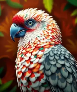 Potoo Bird Camouflage Paint By Numbers