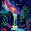 Tropical Waterfall Paint Numbers
