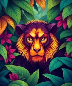 Tropical Foliage Paint Numbers