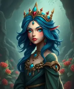 Princess Mipha paint by numbers