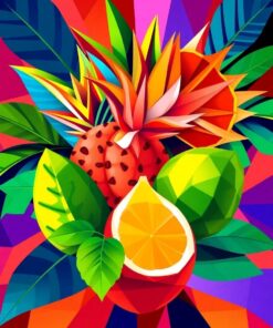 Cubism Fruit Paint Numbers