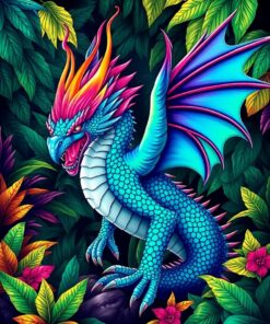 Jungle Dragon Paint Numbers