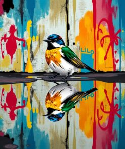 Urban Bird Paint Numbers