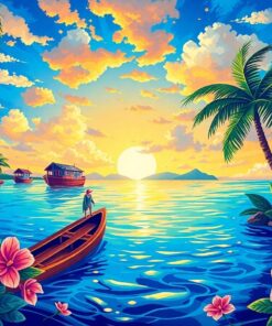 Pulp Pearl Lagoon Rendezvous Paint By Numbers