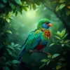 Quetzal In Misty Foliage Paint By Numbers