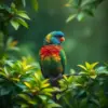 Quetzal In Misty Foliage Paint By Numbers