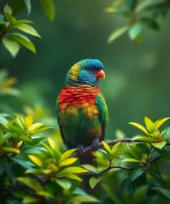 Quetzal In Misty Foliage Paint By Numbers