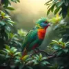 Quetzal In Misty Foliage Paint By Numbers
