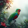 Quetzal In Misty Foliage Paint By Numbers
