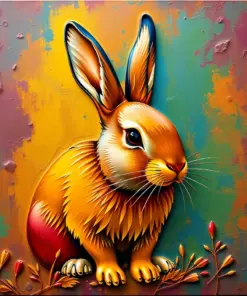 Rabbit Metal Art Paint By Numbers