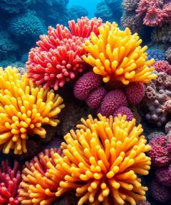 Radiant Tropical Reef Sponges Paint By Numbers