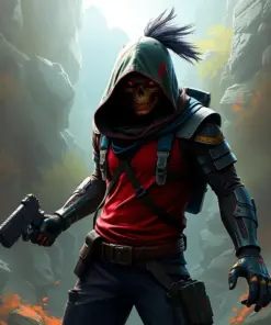 Rage 2 Game Character paint by numbers