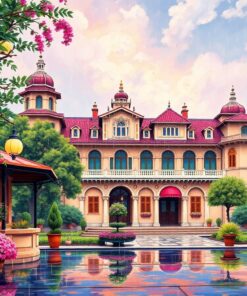 Rain Washed Vintage Palace Paint By Numbers