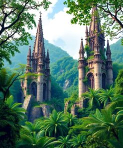 Stone Towers Paint Numbers