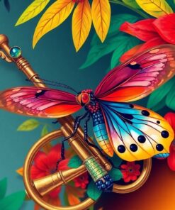 Rainforest Entomology Brass Instrument Paint By Numbers