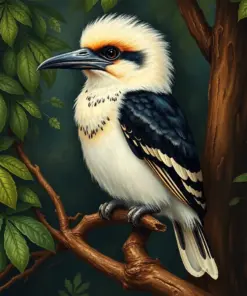 Rainforest Kookaburra Antique Study Paint By Numbers