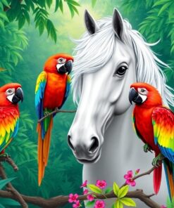 Mare Macaws Paint Numbers