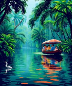 Riverboat Journey Paint Numbers