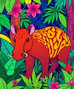 Tropical Oasis Paint Numbers