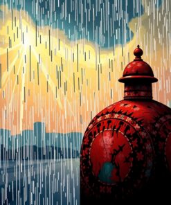 Rainstorm Over Rusted Iron Paint By Numbers