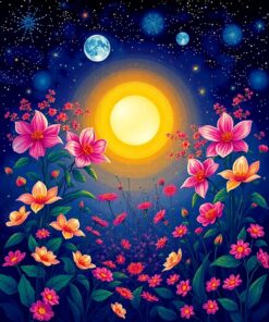 Night Blooms Paint Numbers