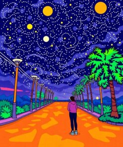 Under Palms Paint Numbers