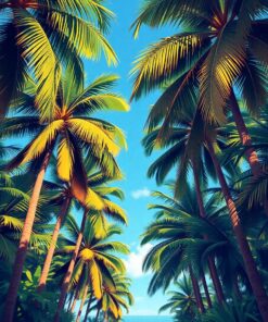 Tropical Palms Paint Numbers