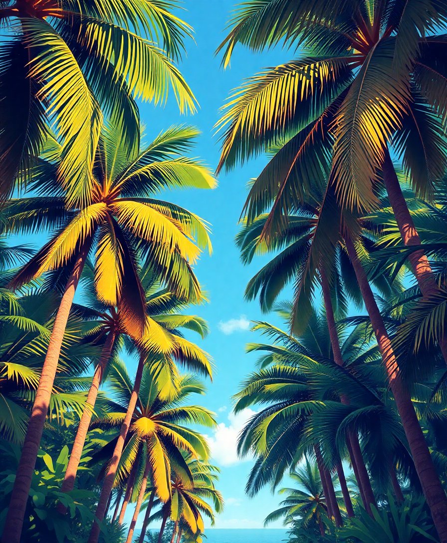 Tropical Palms Paint Numbers Tropical Palms Paint Numbers