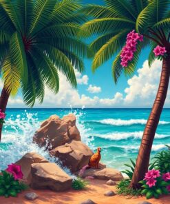 Tropical Winds Paint Numbers