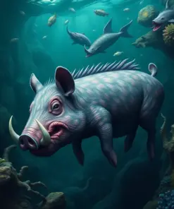 Realistic Abyssal Ocean Swine Paint By Numbers
