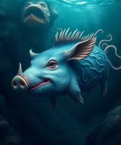 Realistic Abyssal Ocean Swine Paint by Numbers