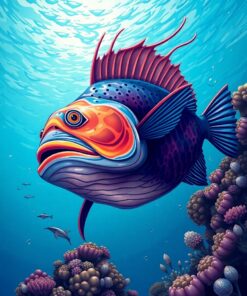 Sunfish Plunge Paint Numbers